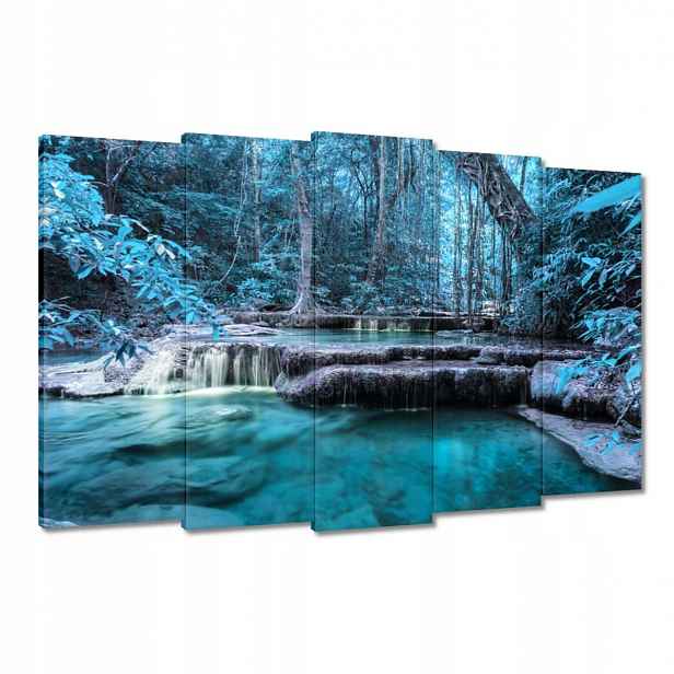 Obrazy 150x95 Erawan Modrý vodopád