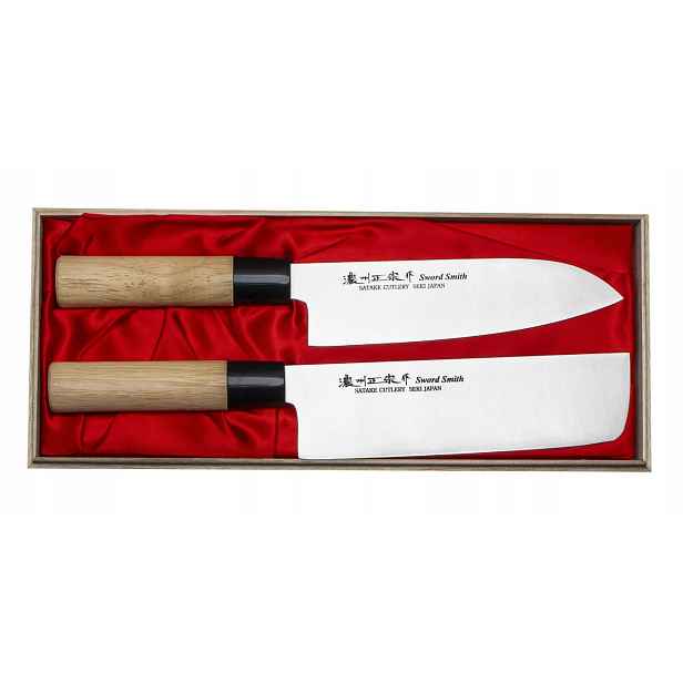 Satake Cutlery Mfg Misaki Sada 2 nožů v dřevěné krabičce