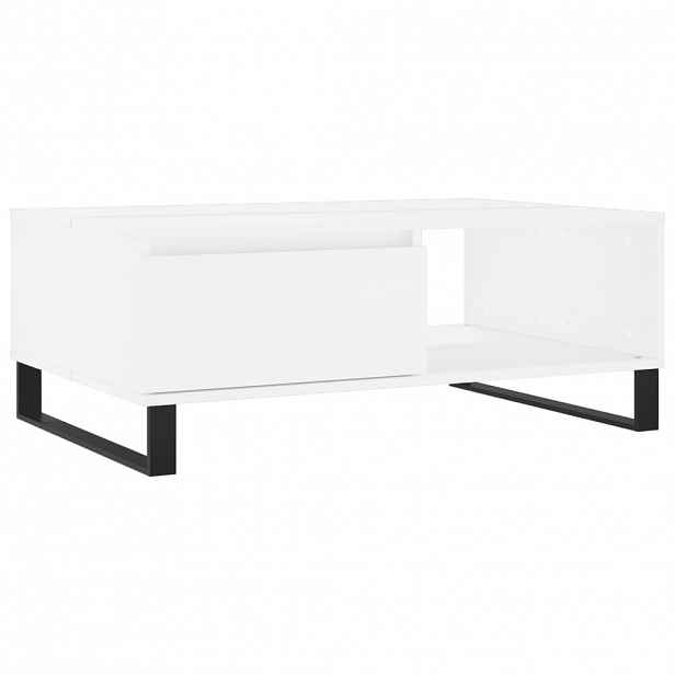vidaXL Konferenční stolek bílý 90 x 60 x 35 cm kompozitní dřevo