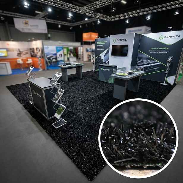 AKCE: 400x485 cm Umělá tráva PartyGrass Black, černá, exteriér, Europe Grass