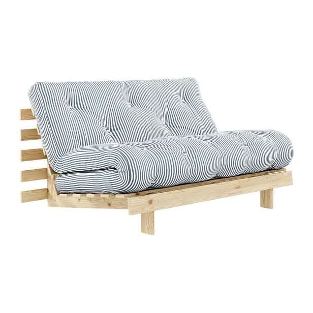 Bílá/světle modrá rozkládací pohovka 140 cm Roots – Karup Design