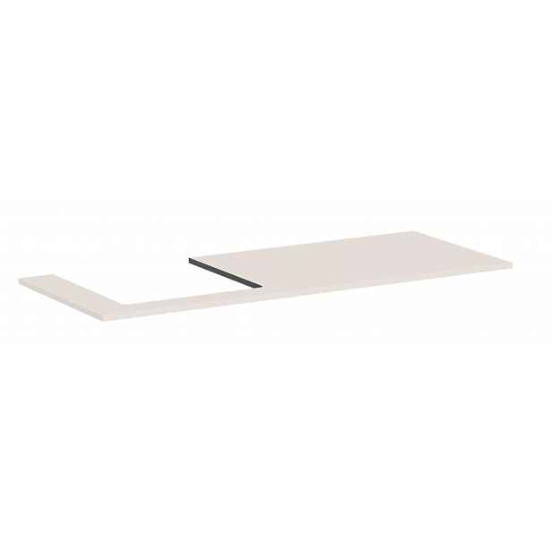 Hansgrohe Xilesa E - Deska pod umyvadlo, 138x55 cm, výřez vlevo, matná béžová 54272780