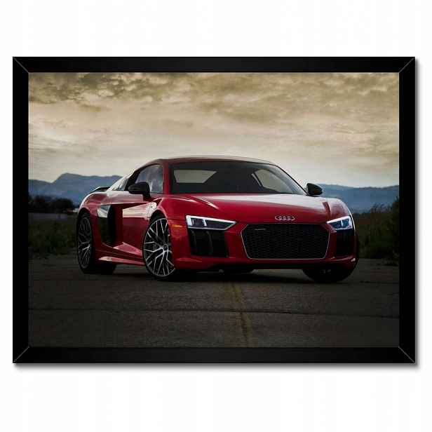 Plakáty v rámu 40x30 Červené Audi Auto