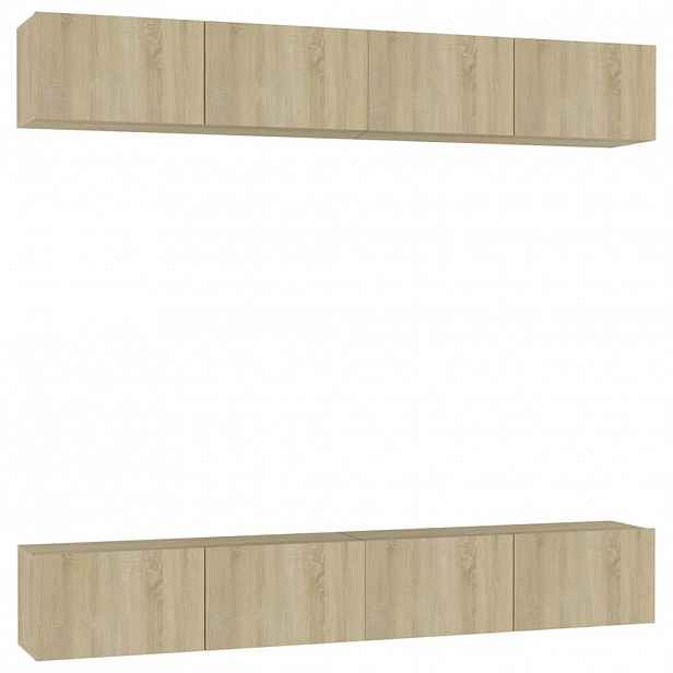 vidaXL TV skříňky 4 ks dub sonoma 100 x 30 x 30 cm kompozitní dřevo