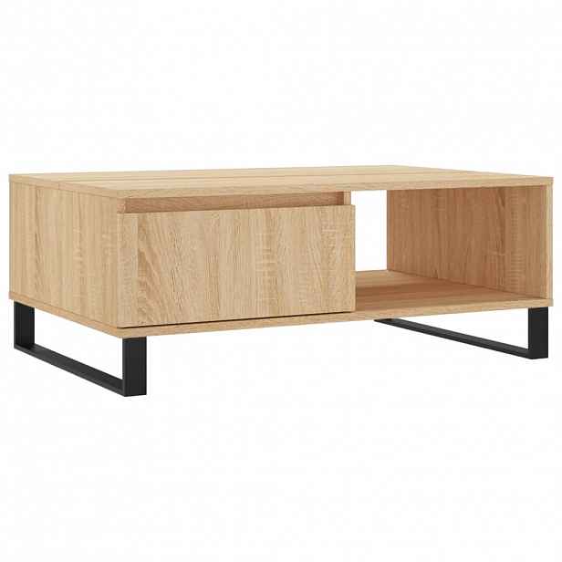 vidaXL Konferenční stolek dub sonoma 90 x 60 x 35 cm kompozitní dřevo