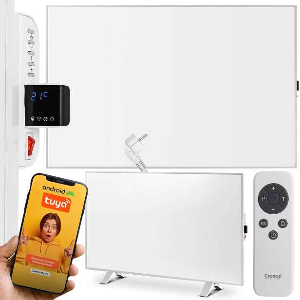 Infračervený Elektrický Radiátor Wifi Tuya 980W