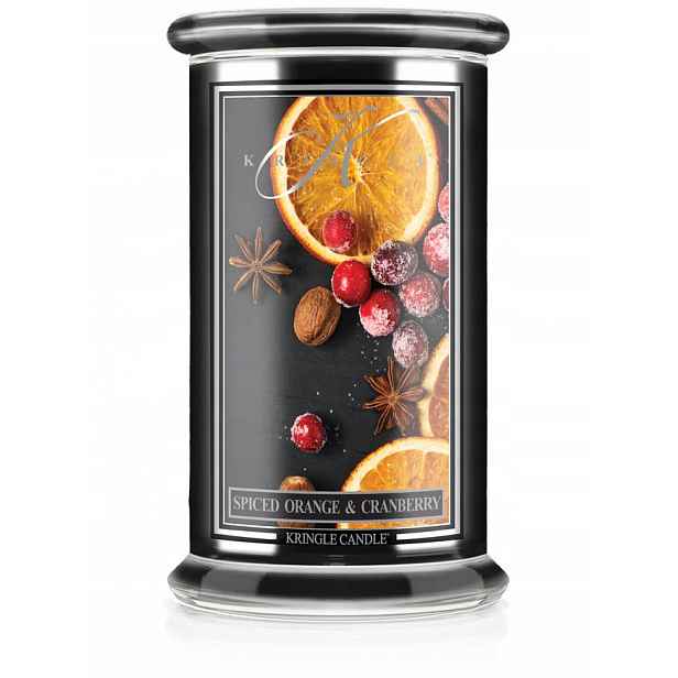 Kringle Candle Spiced Orange & Cranberry Reserve – velká vonná svíčka