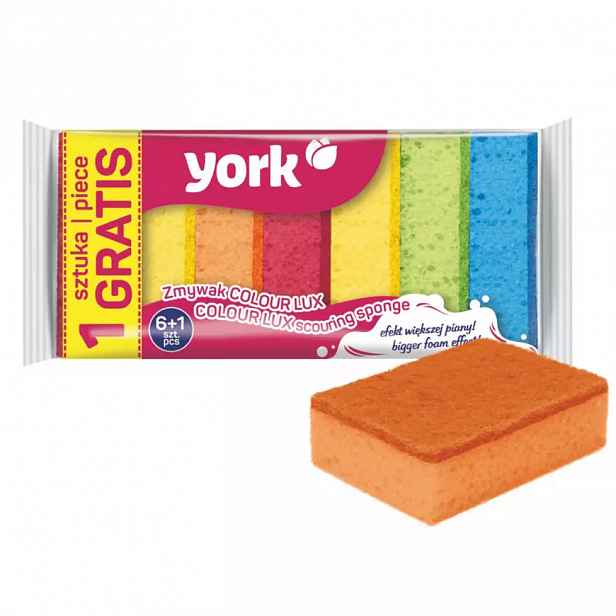 Kuchyňská houbička Color lux 6+1 ks. 3018