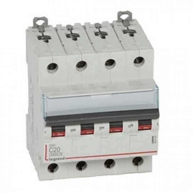 Nadproudový spínač DX3 S304 4P C20A 6000A Legrand 407929