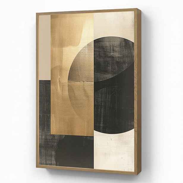 OnlyWow NÁSTĚNNÁ LAMPA S AKUMULÁTOREM Abstraktní - Moderní - Černá - Zlatá 60x90 cm