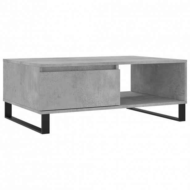 vidaXL Konferenční stolek betonově šedý 90x60x35 cm kompozitní dřevo