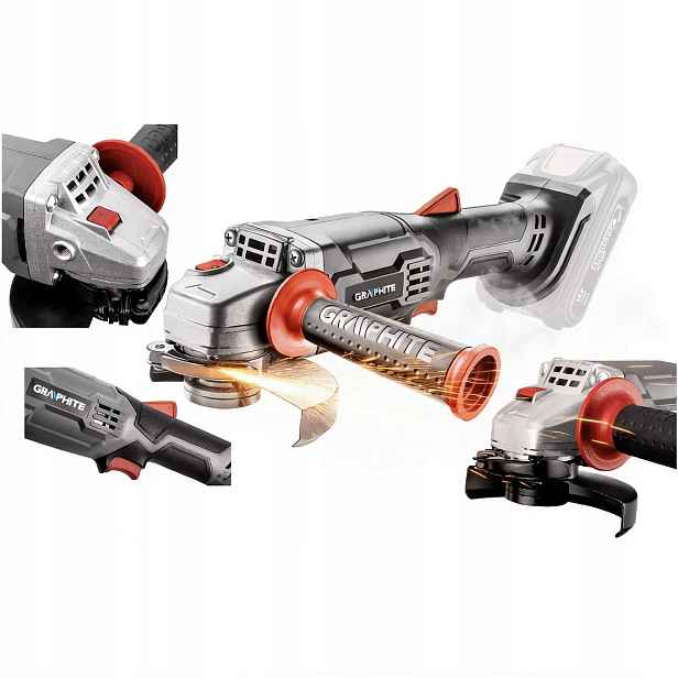 Graphite Úhlová bruska Energy+ 125mm 58GE130