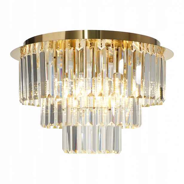 Stropní Svítidlo Křišťálová Stropní Svítidlo Milagro Milano ML1023 Zlatá 6xE14 45 cm