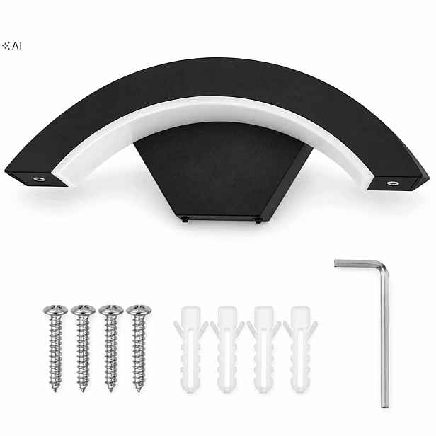 18W Venkovní nástěnné svítidlo Led Fasádní lampa Zahradní pohybový senzor IP65