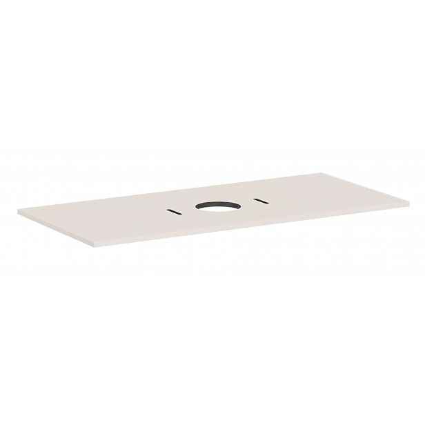Hansgrohe Xilesa E - Deska pod umyvadlo, 118x55 cm, výřez uprostřed, matná béžová 54277780