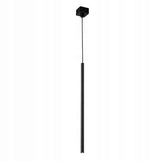 Shilo Minimalistická závěsná lampa Kosame černá 1xG9 hliník