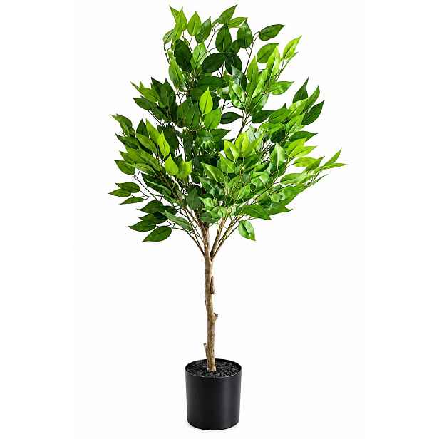 Umělý bengálský fíkus 90 cm, zelená rostlina, dekorativní květina