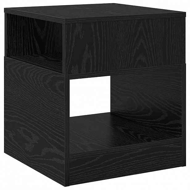 vidaXL Odkládací stolek Černý dub 40,5 x 40 x 45 cm Kompozitní dřevo
