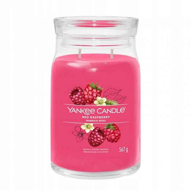 Yankee Candle Signature vonná svíčka velká Red Raspberry