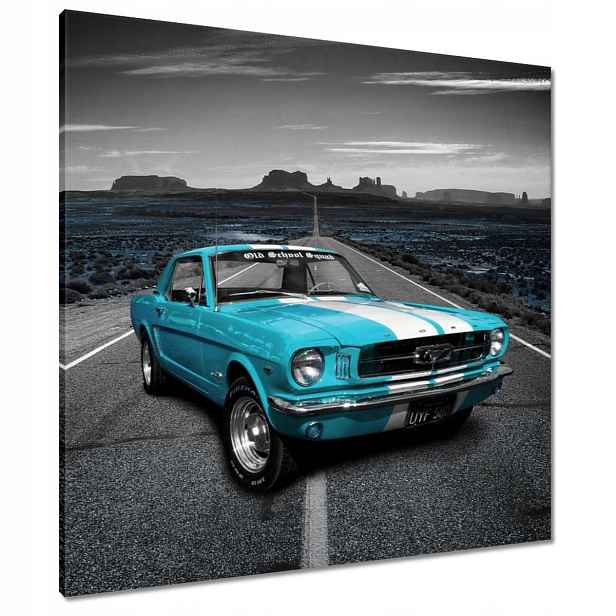 Obrazy 80x80 Modrý Ford Mustang