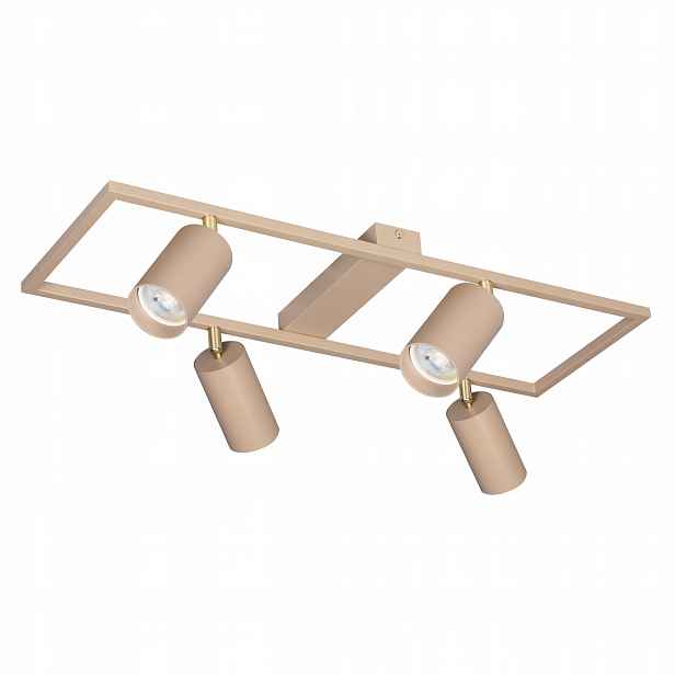 Stropní Svítidlo Halogenové Led svítidlo 4X GU10 Spot Nástěnné svítidlo Reflektor Béžová