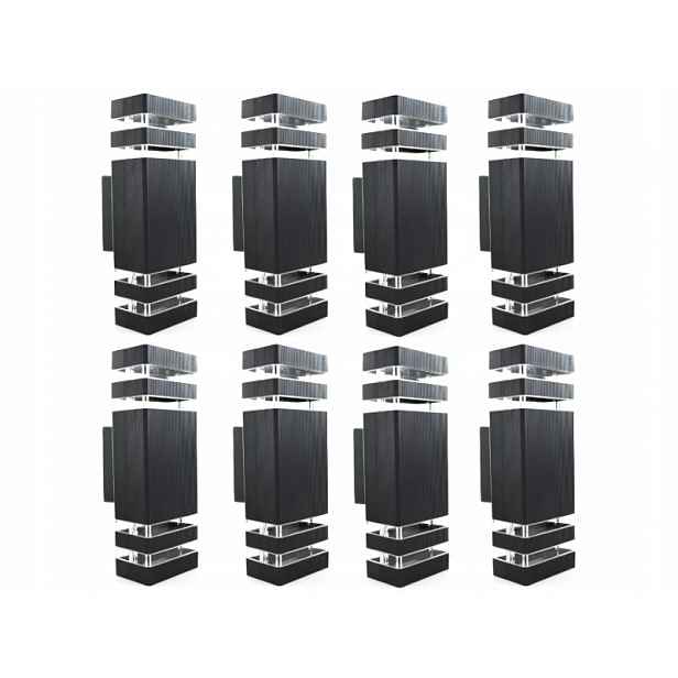 8 x Lampa Fasádní nástěnné svítidlo na zeď Fasáda domu