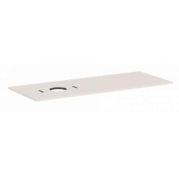 Hansgrohe Xilesa E - Deska pod umyvadlo, 138x55 cm, výřez vlevo, matná béžová 54278780