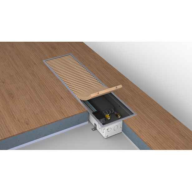 Konvektor podlahový Boki InFloor F1S 250×1800×110 mm s ventilátorem 24V DC