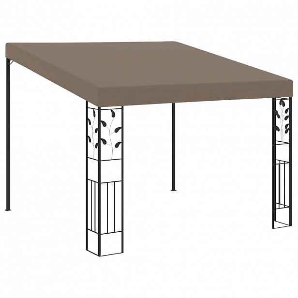 vidaXL Altán ke zdi 3 x 3 x 2,5 m taupe
