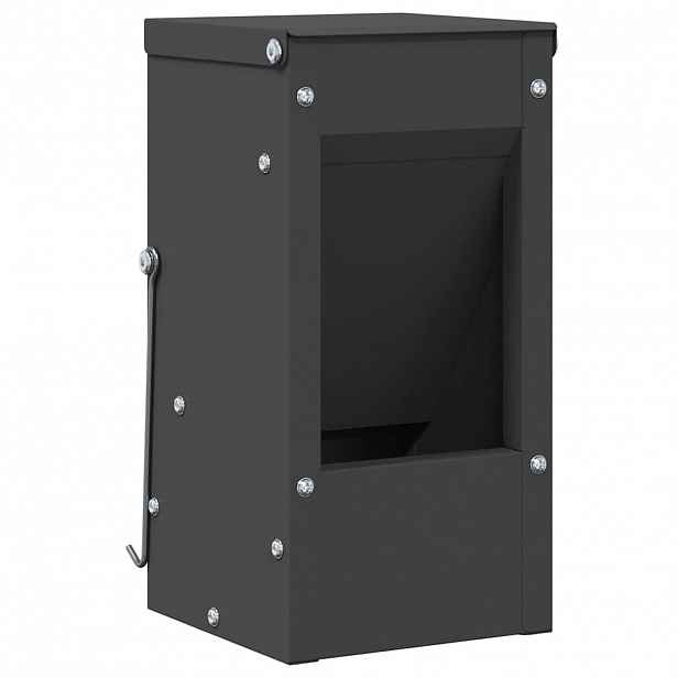vidaXL Krmítko pro králíky Černá 12,5 x 12,5 x 25 cm 1,5 kg