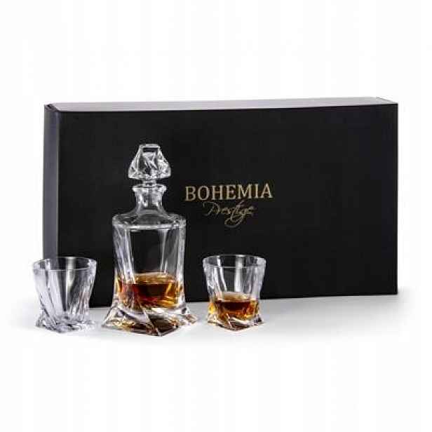 Bohemia Prestige Quadro – Sada Na Whisky: Karafa 6 Sklenic