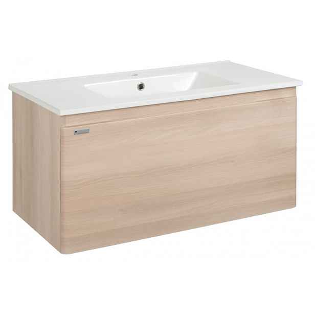 Koupelnová skříňka s umyvadlem Naturel Ancona 90x45x46 cm akácie ANCONA290DV