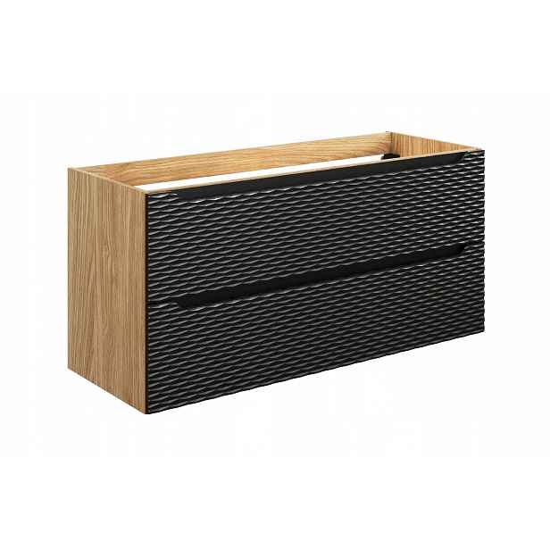 Szafka pod umywalkę 120cm 2 szuflady Ocean Black