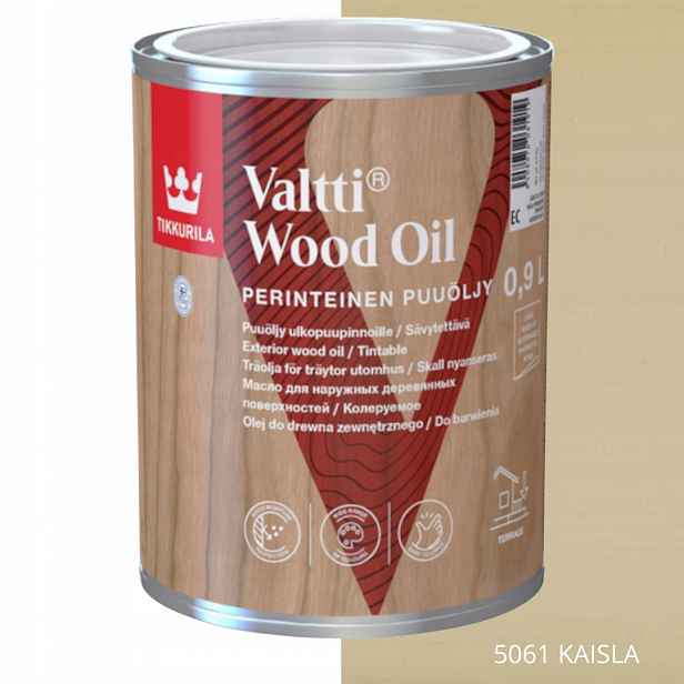 Tikkurila Valtti Wood Oil Olej Na Dřevo 0,9 L Barva 5061 Kaisla