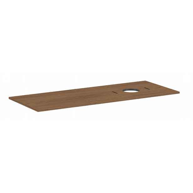 Hansgrohe Xilesa E - Deska pod umyvadlo, 138x55 cm, výřez vpravo, kašmírový dub 54279550