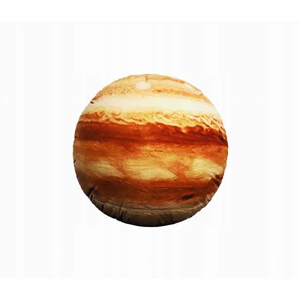 Kulatý Polštář Jupiter Dekorativní 3D Planeta Dárek Vesmír 25 cm