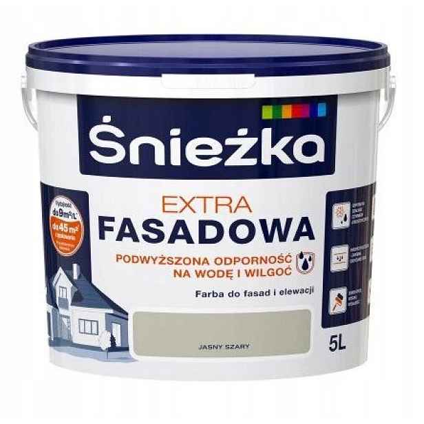 Śnieżka Fasádní Extra šedá světlá 5L