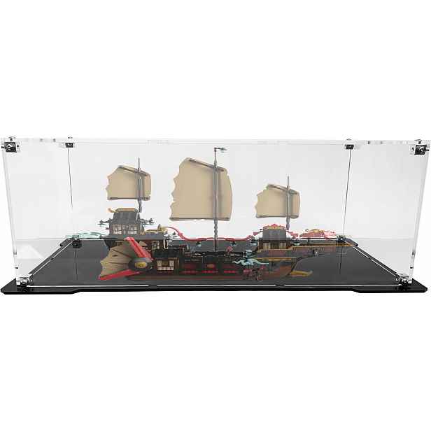 Vitrína s černou základnou pro stavebnici Lego 71848 Ninjago Perla chrámu