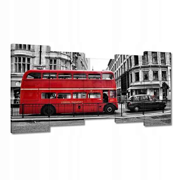 Obrazy 150x80 Červený autobus Londýn