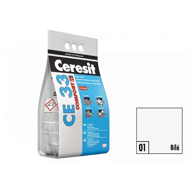 CEMENTOVÁ SPÁROVACÍ HMOTA CERESIT CE33 BÍLÁ 2KG