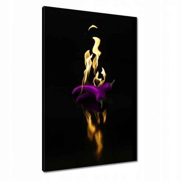 Obrazy 60x90 Fialová paprička Oheň