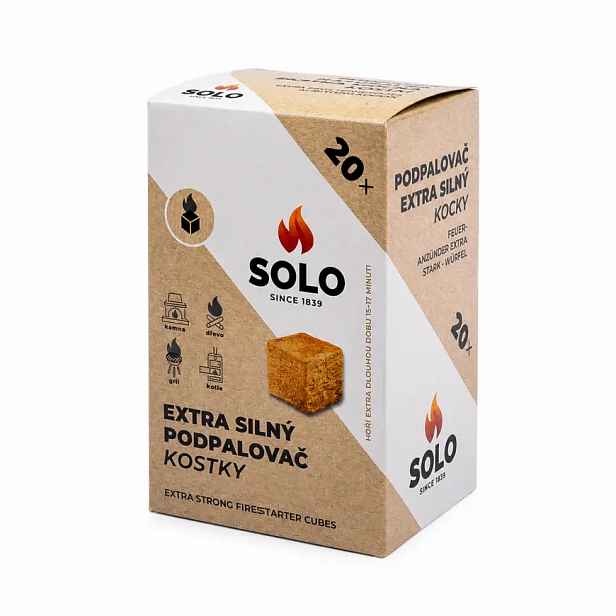SOLO Podpalovač extra silný kostky 20 ks 620106
