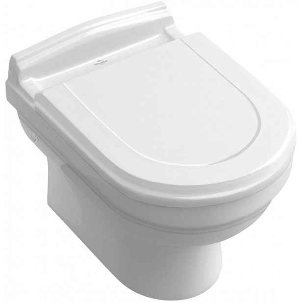 Villeroy & Boch Hommage - Závěsné WC, CeramicPlus, bílá 6661B0R1