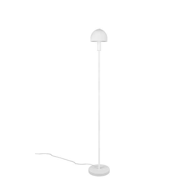 Bílá stojací lampa se skleněným stínidlem (výška 120 cm) Glenn – Reality