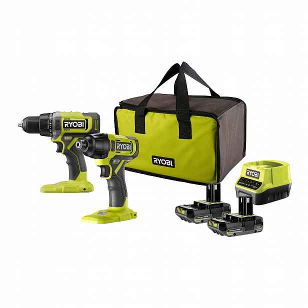 Sada aku vrtačka šroubováků Ryobi RCK182G-220S 18V