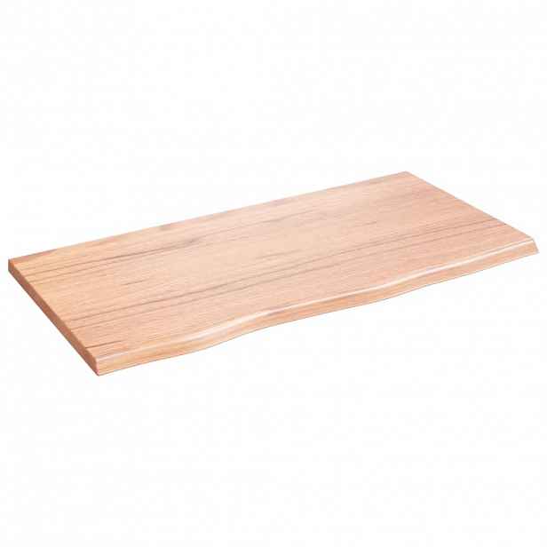 vidaXL Koupelnová deska světle hnědá 80 x 40 x 2 cm ošetřený masiv