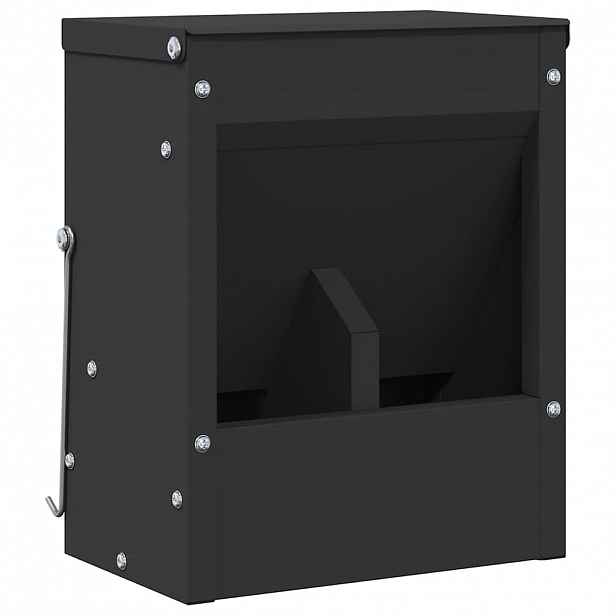 vidaXL Krmítko pro králíky Černá 20 x 12,5 x 25 cm 3 kg