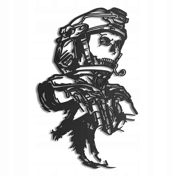 Dřevěný 3D obraz Call Of Duty Ghost Nástěnná Dekorace Dárek