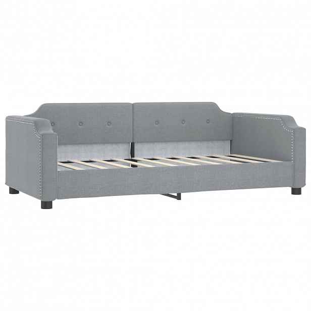 vidaXL Válenda světle šedá 100 x 200 cm textil
