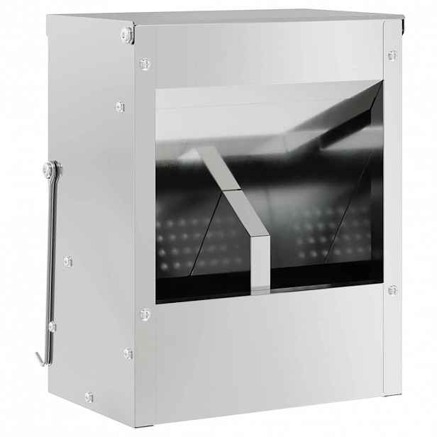 vidaXL Krmítko pro králíky Stříbrná 20 x 12,5 x 25 cm 3 kg